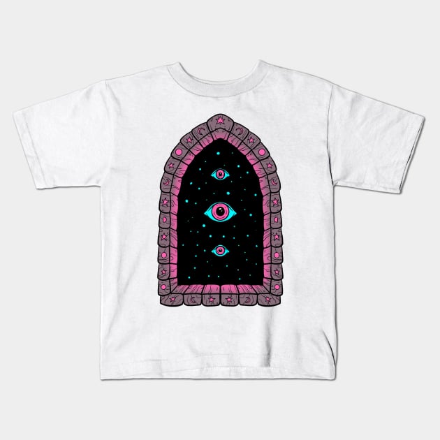 Eye Portal Kids T-Shirt by Serpent's Sun